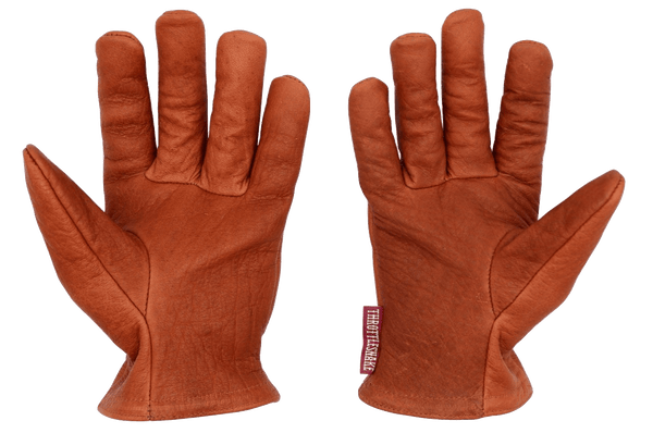 Mens Buffalo Motorcycle Gloves Fleece Lined Buffalo Leather Driver