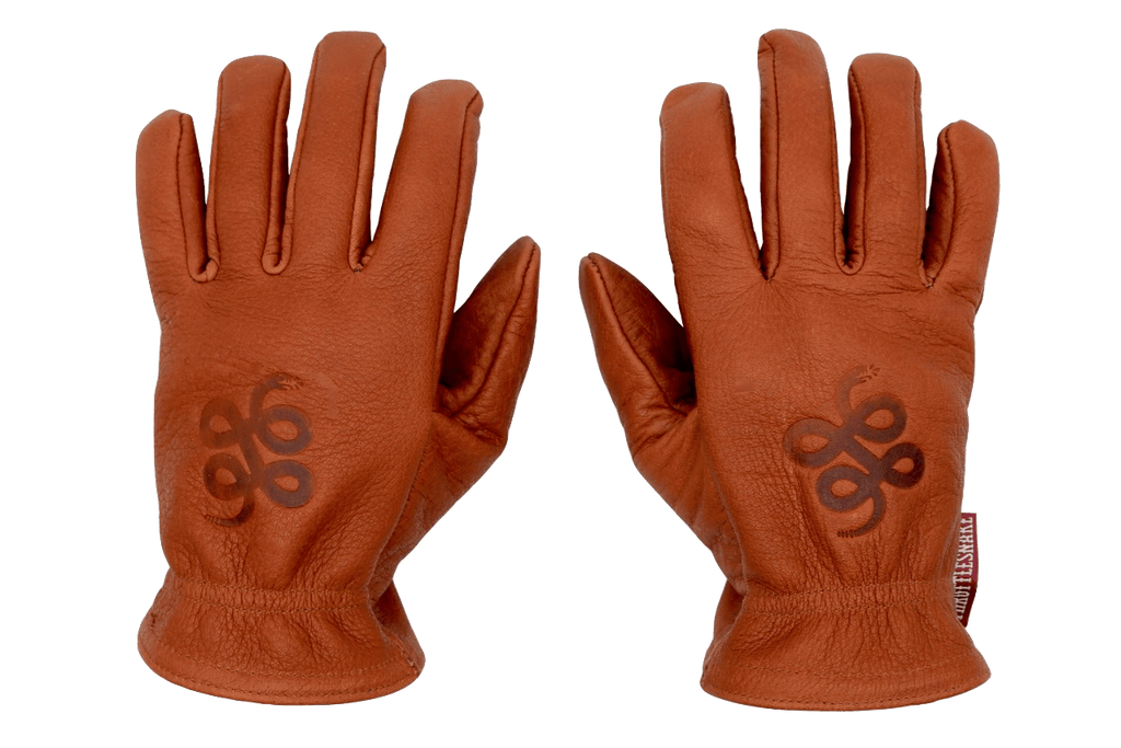 Cognac Buffalo Gloves † Road Roamer - THROTTLESNAKE