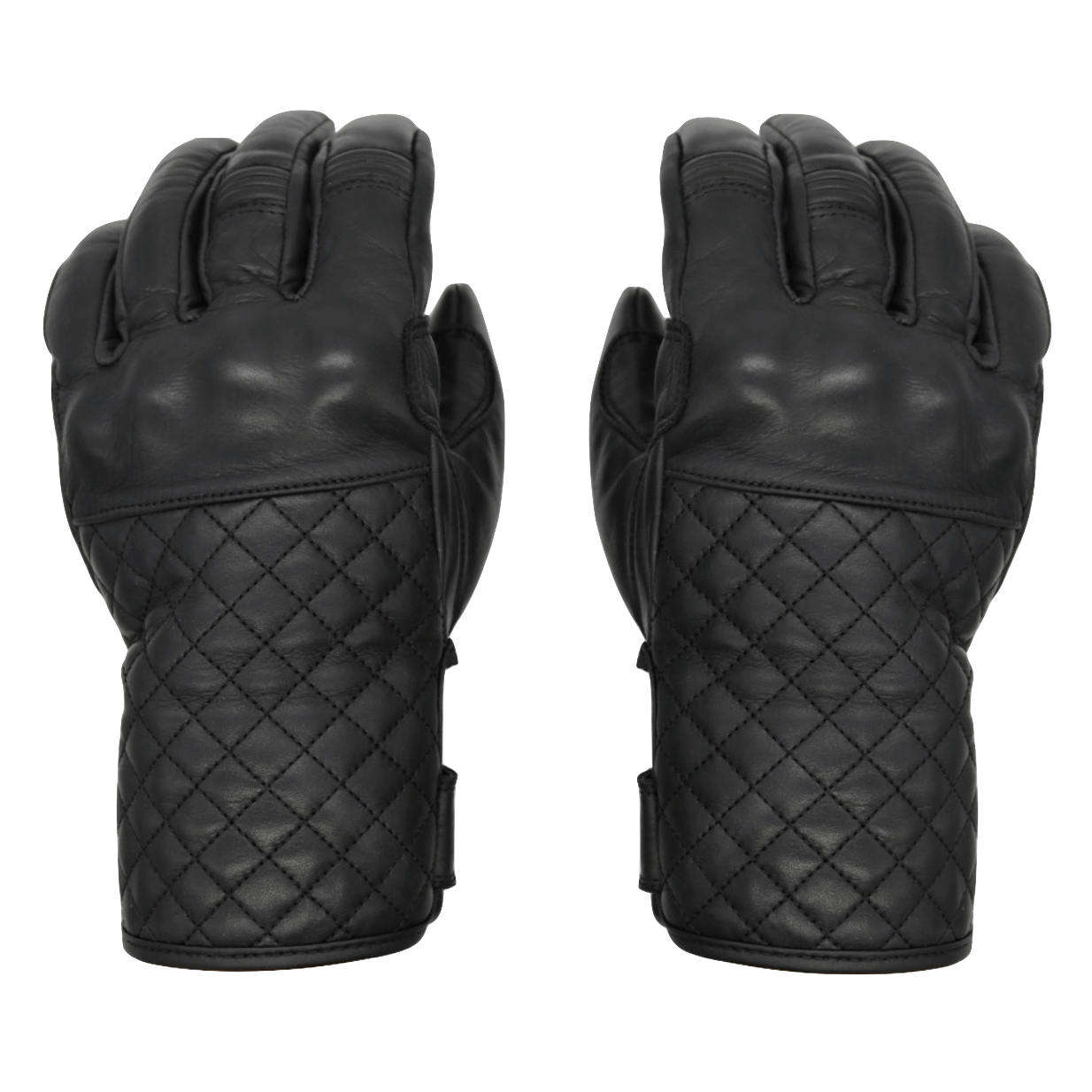 Black Leather Gloves † Mamba Negra - THROTTLESNAKE