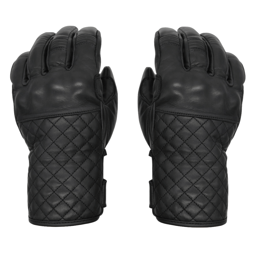 Black Leather Gloves † Mamba Negra - THROTTLESNAKE