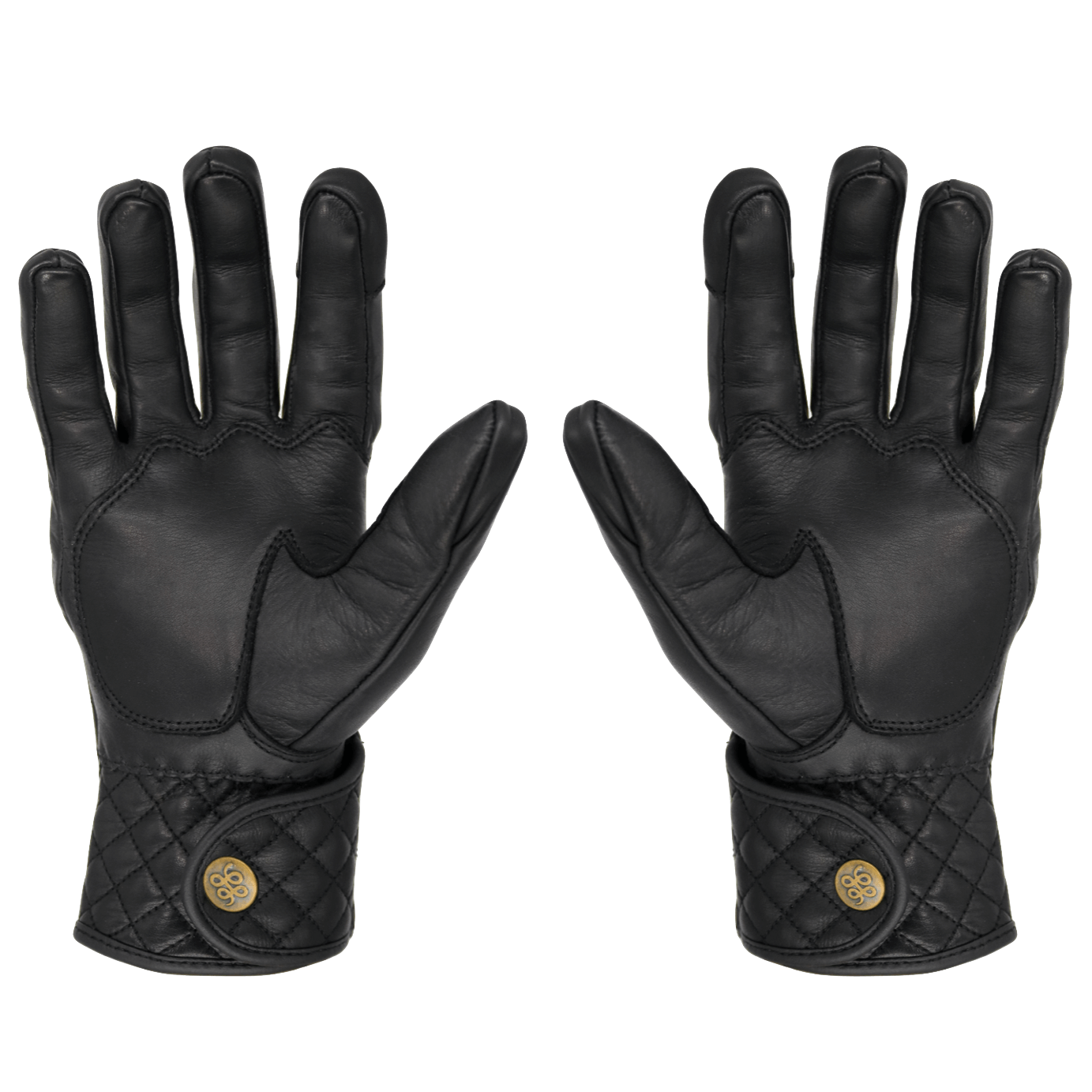 Black Leather Gloves † Mamba Negra - THROTTLESNAKE