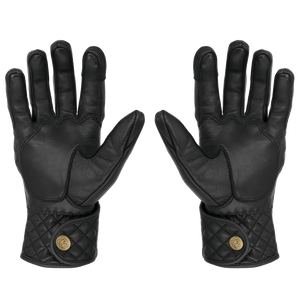 Black Leather Gloves † Mamba Negra - THROTTLESNAKE