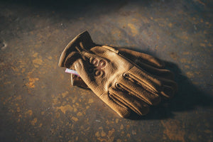 Camel Brown Buffalo Gloves † Road Roamer - THROTTLESNAKE