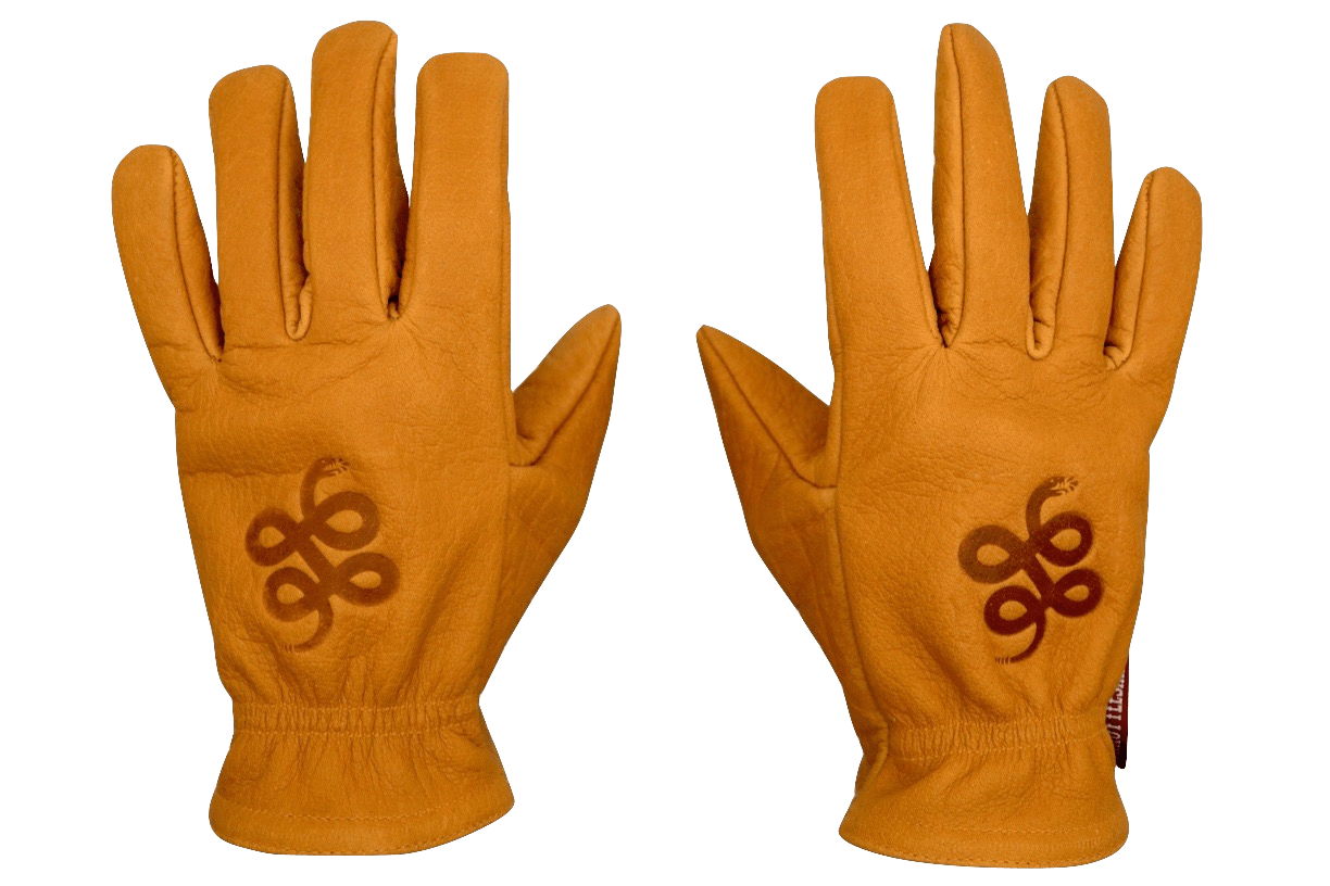 Camel Brown Buffalo Gloves † Road Roamer - THROTTLESNAKE