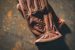 Cognac Buffalo Gloves † Road Roamer - THROTTLESNAKE