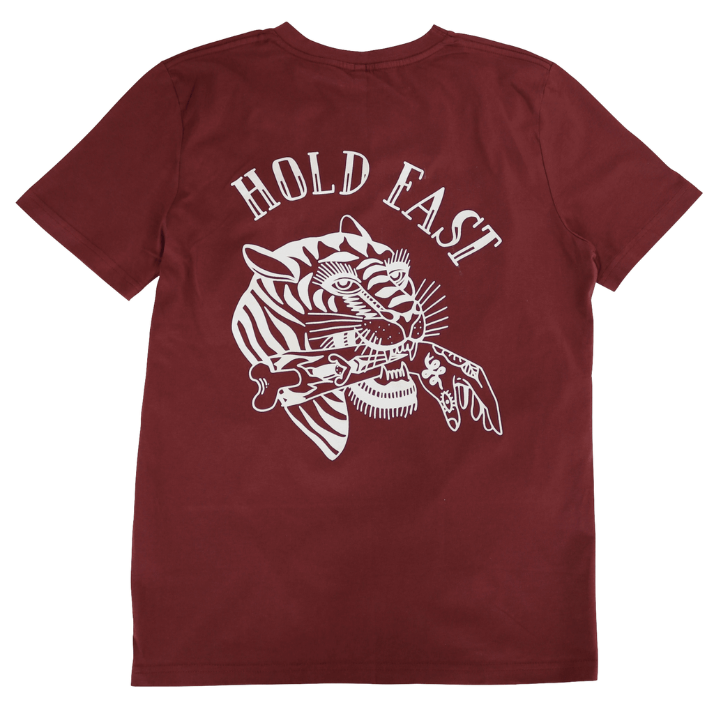 Hold Fast T-Shirt † By Clemens Hahn - Red - THROTTLESNAKE