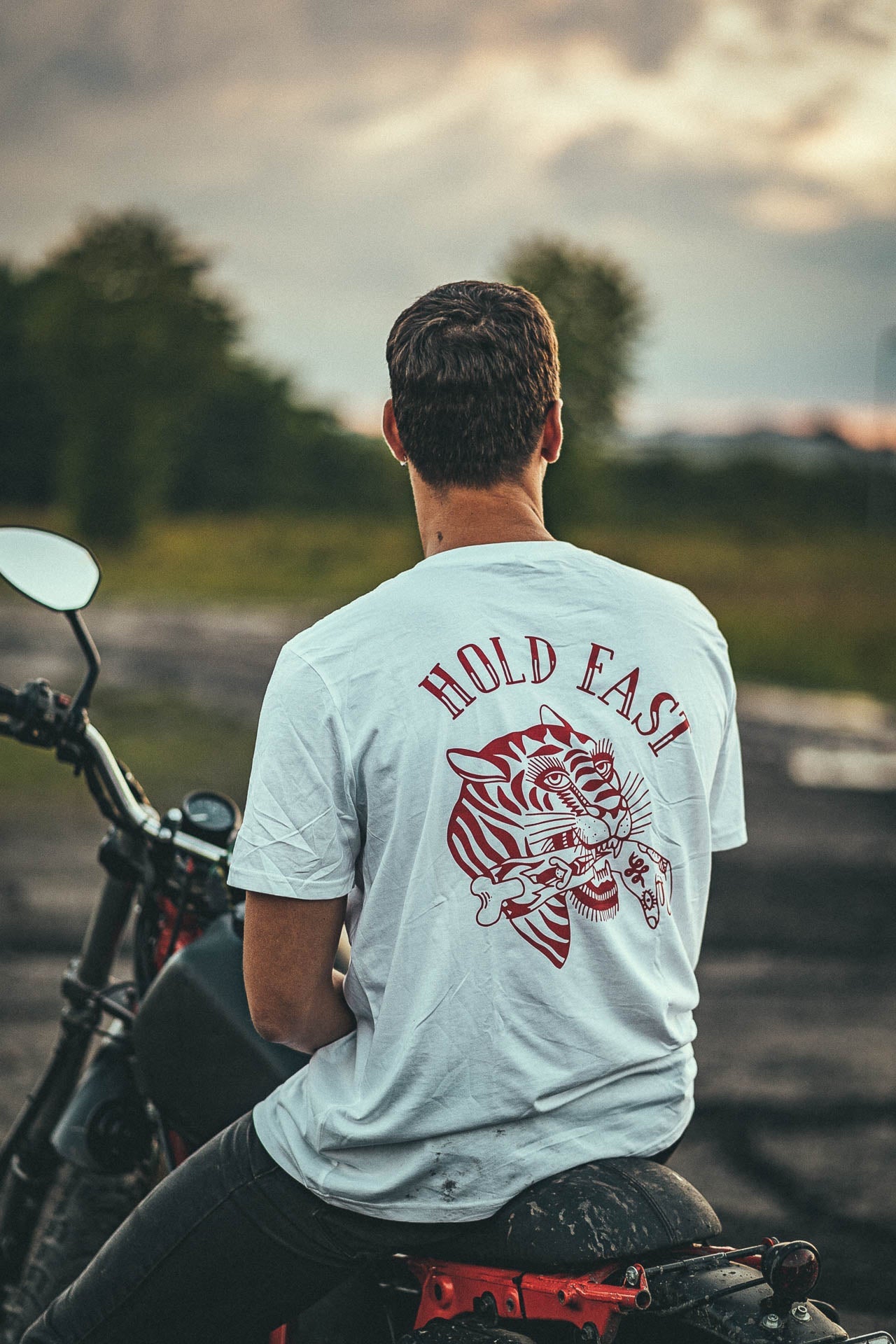 Hold Fast T-Shirt † By Clemens Hahn - White - THROTTLESNAKE