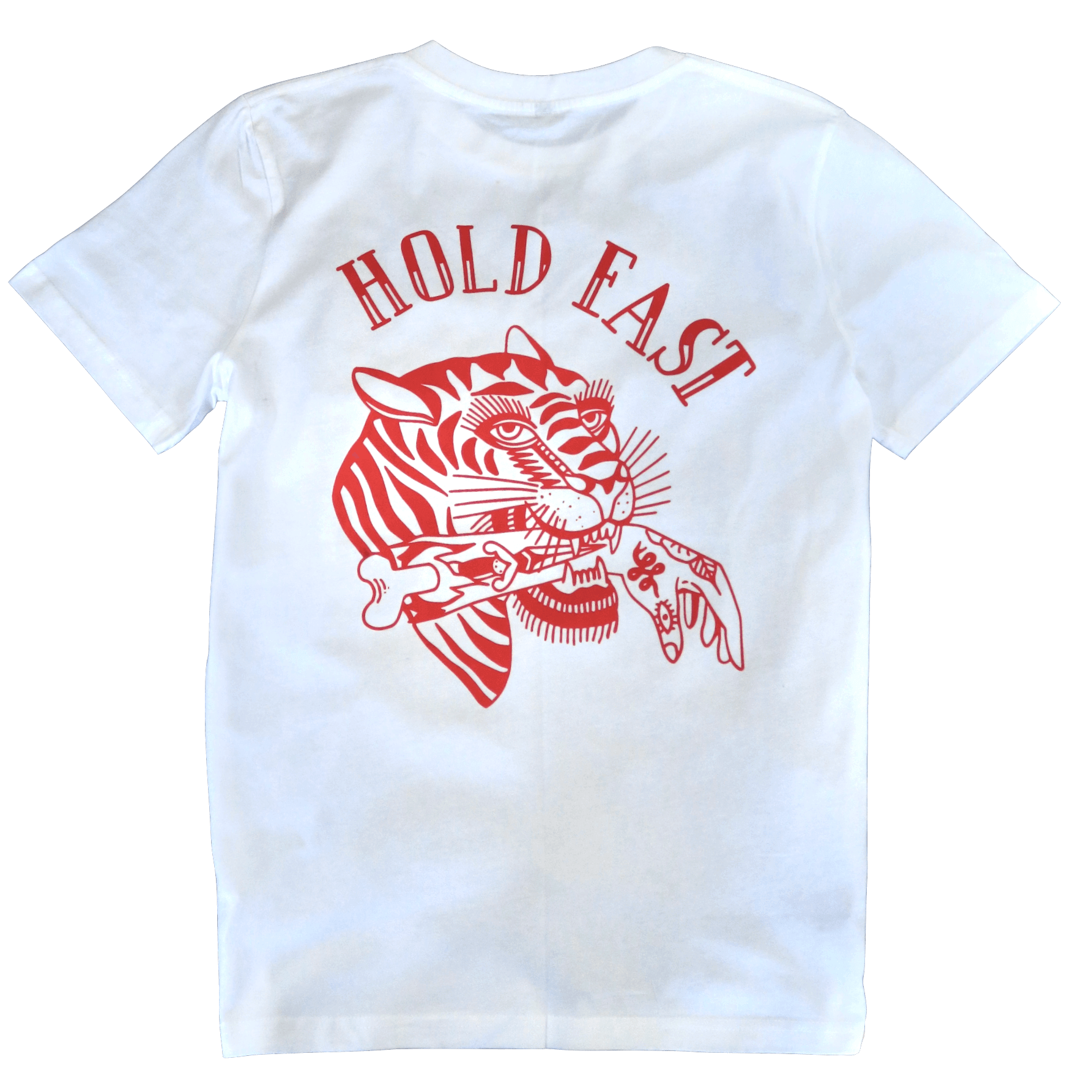 Hold Fast T-Shirt † By Clemens Hahn - White - THROTTLESNAKE