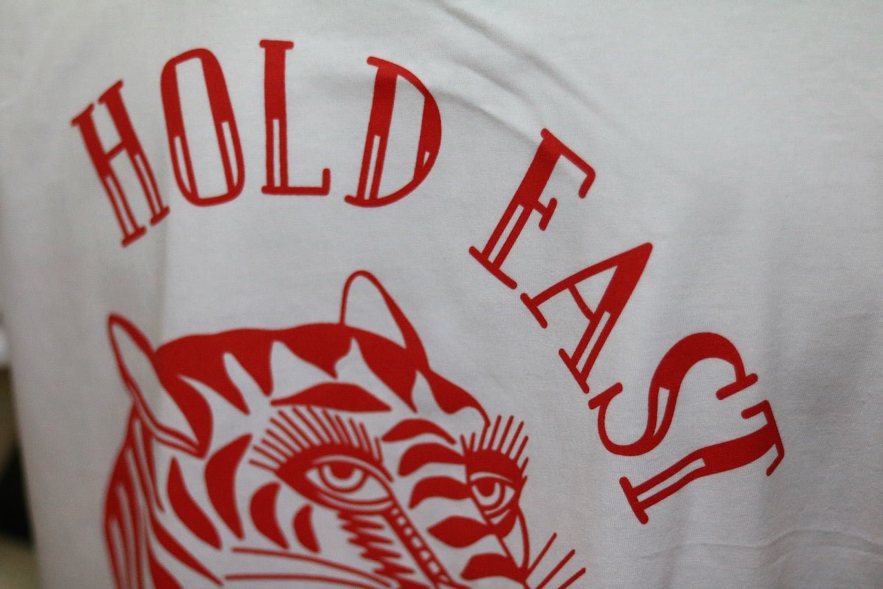 Hold Fast T-Shirt † By Clemens Hahn - White - THROTTLESNAKE