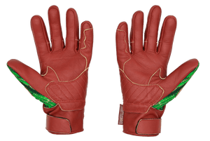 Red Leather & 600D Gloves † Sonora - THROTTLESNAKE