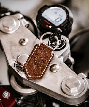 Throttlesnake Leather Keyring - THROTTLESNAKE