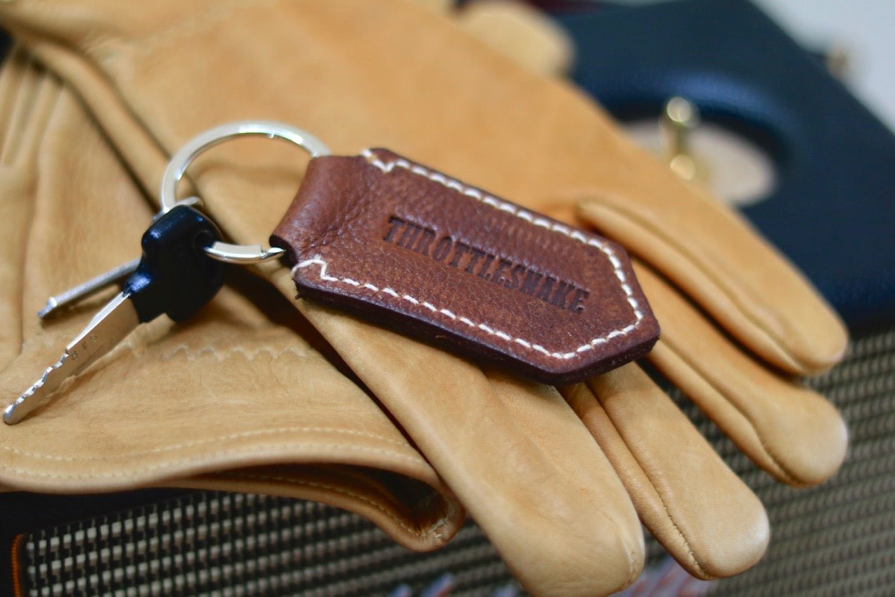 Throttlesnake Leather Keyring - THROTTLESNAKE